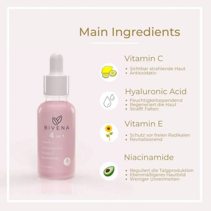 Bivena Vitamin C Serum Gesicht Hochdosis,