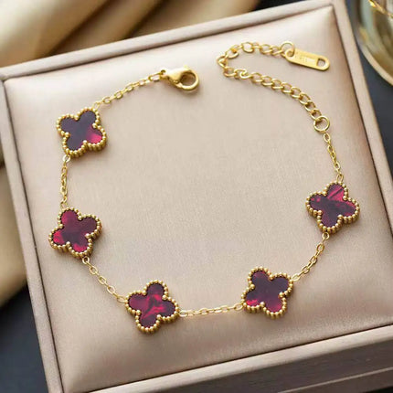Edelstahl-Armband mit Blumen-Design – Elegant & alltagstauglich