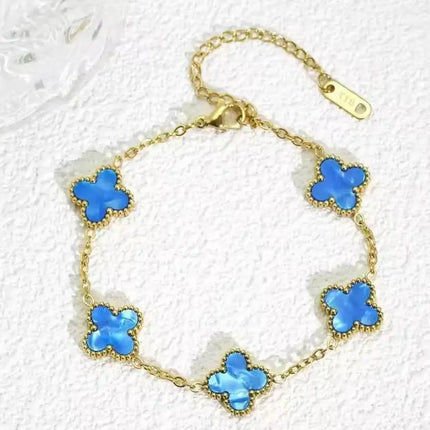 Edelstahl-Armband mit Blumen-Design – Elegant & alltagstauglich