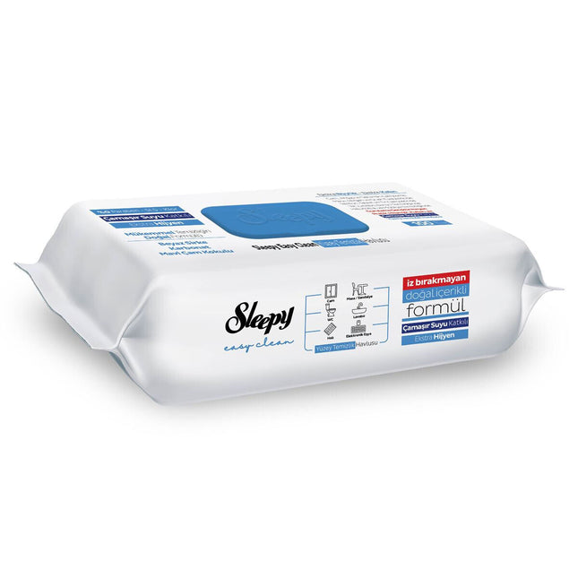 Reinigungstücher 100 Stk – Sleepy Easy Clean Blau | Feuchttücher für Haushalt & Büro