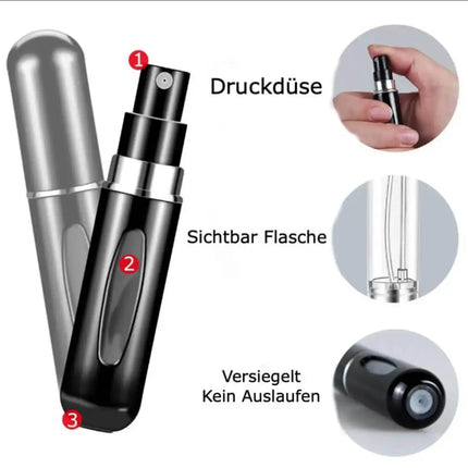 Nachfüllbare Mini-Parfümflasche für unterwegs – 5 ml Reise-Zerstäuber